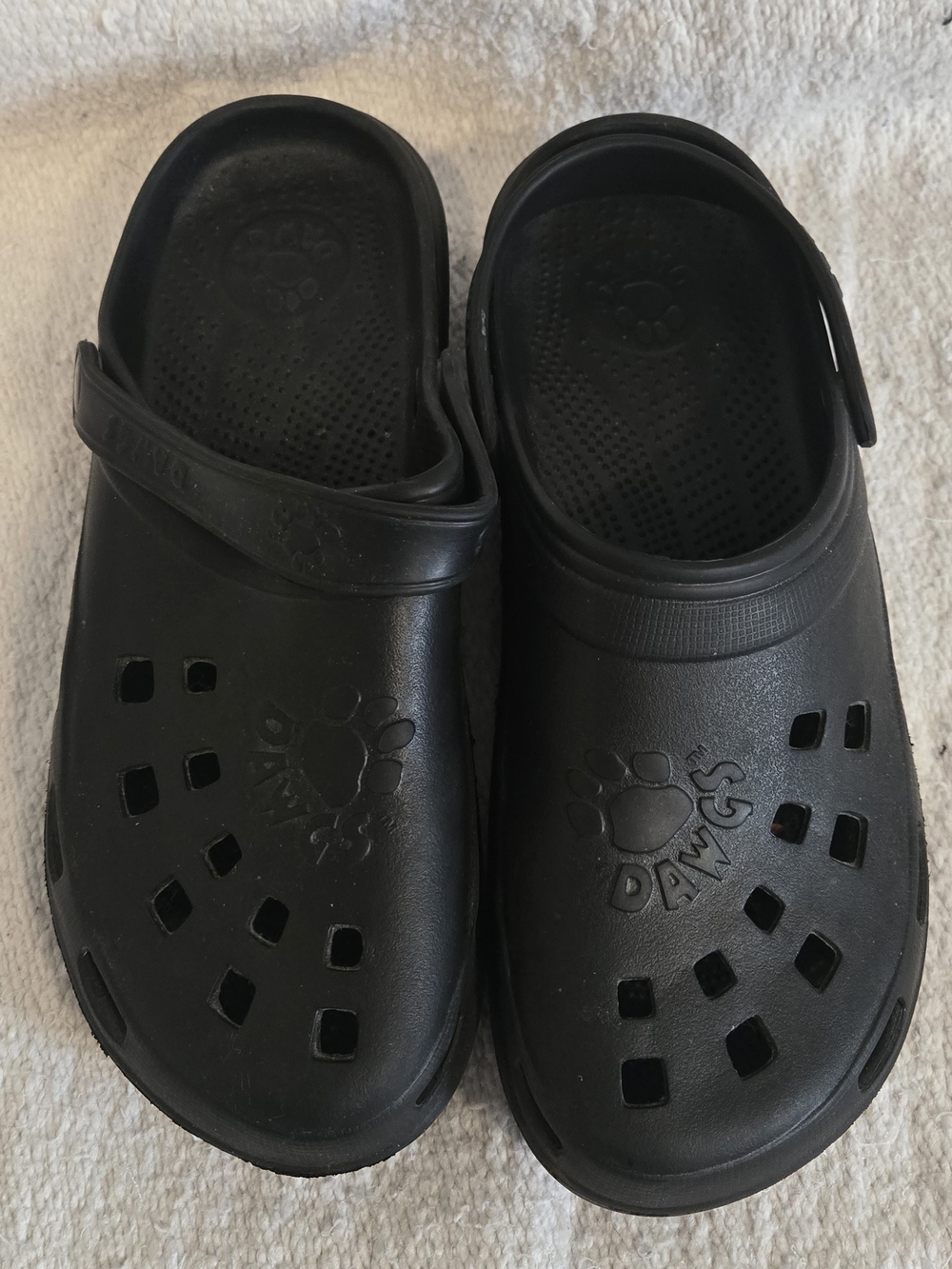 DAWGS Black Lightweight Clogs Slip-On Shoes Size 10 Men's